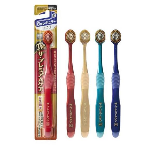 ●エビス Theプレミアムケアハブラシ 8列レギュラー●歯ブラシ●ヘッドの幅がさらに広く、より歯を広くカバーできる8列ワイドヘッドを実現。●薄型ヘッドで磨き残しの多い奥歯まで毛先が届く。●濃密幅広ヘッ