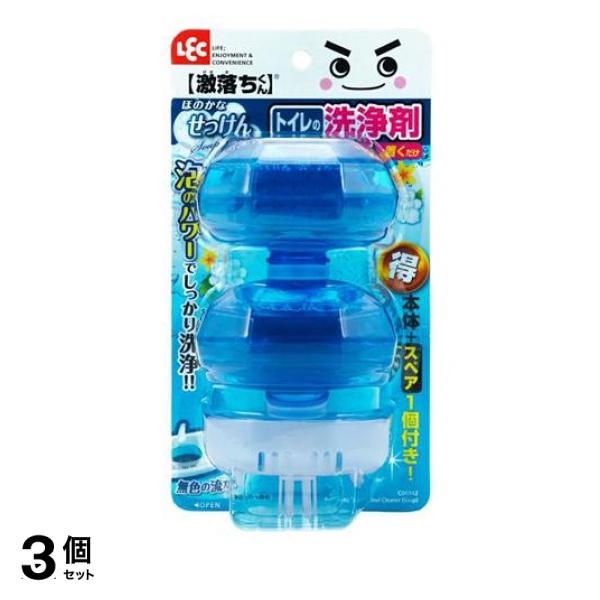 ●レック 激落ちくん タンクにポン トイレの洗浄剤 ソープ C00140●泡のパワーでしっかり洗浄！●手洗い付きタンクの上に置くだけで、流すたびにほのかな「せっけん（石鹸）の香り」が漂い、便器内を洗浄
