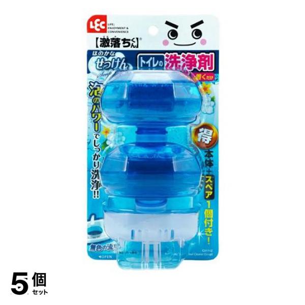 ●レック 激落ちくん タンクにポン トイレの洗浄剤 ソープ C00140●泡のパワーでしっかり洗浄！●手洗い付きタンクの上に置くだけで、流すたびにほのかな「せっけん（石鹸）の香り」が漂い、便器内を洗浄
