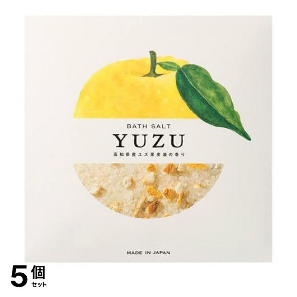 ●デイリーアロマジャパン 高知県産YUZU ピール入りバスソルト●高知県産ユズ精油(*1)×ユズ果皮(*2)の天然アロマを楽しみながら、瀬戸内産のお塩(*3)の温浴効果と、オーガニックアルガンオイル(
