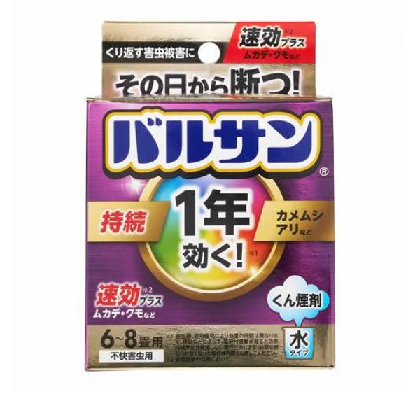 ●バルサン初1年間効果が持続するタイプのくん煙剤!1回使い切りタイプ。●6〜8畳用●その場の害虫の駆除はもちろん、駆除効果が１年間長く続く!●バルサン独自のダブル有効成分で、速効駆除、駆除効果が持続。