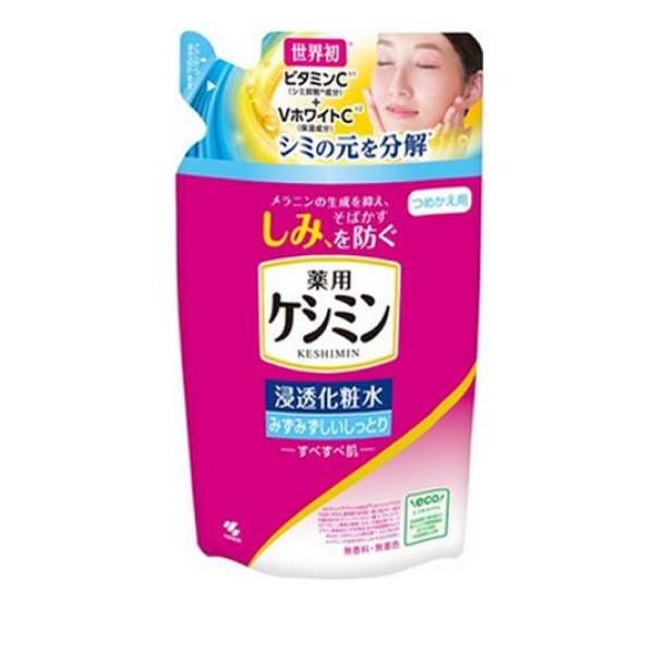 ●保湿もしみ対策※もできる化粧水みずみずしいしっとり。※メラニンの生成を抑え、しみ、そばかすを防ぐ。●ビタミンC誘導体※1がシミの元を分解。●VホワイトC※2 配合でうるおいを与え、透明感のある肌へ。