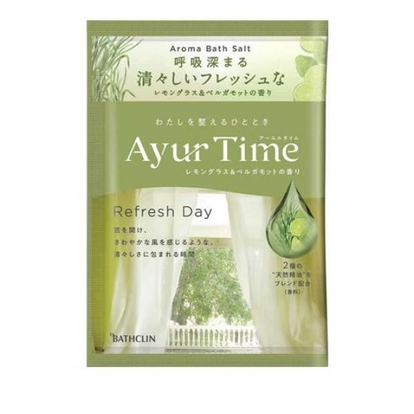 ●バスクリン アーユルタイム リフレッシュデイ（BATHCLIN Aroma Bath Salt Ayur Time Refresh Day）●わたしを整える、心地良い時間。奥深く繊細な香りのアロマバ