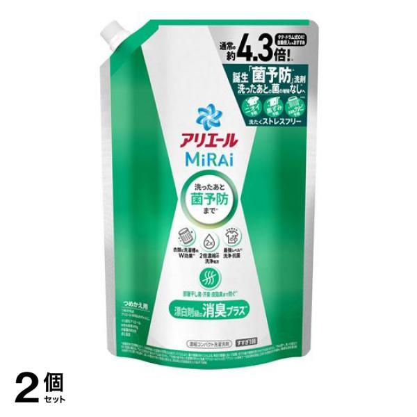 ●洗ったあとまで菌予防※1で、洗濯後も菌の増殖なしへ。洗ったあとがちがう。●洗ったあともニオイ・洗濯槽カビ・黒ずみを予防。●漂白剤級の消臭プラス※2(緑) 部屋干し臭・汗臭・皮脂臭まで消臭効果がずっと