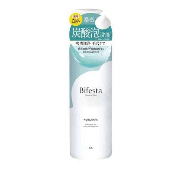 ●マンダム ビフェスタ 泡洗顔 コントロールケア（mandom Bifesta Foaming Whip ACNE CARE）●薬用 泡炭酸洗顔料●炭酸(*1)泡で汚れを吸着。こすらずに肌にやさしく毛