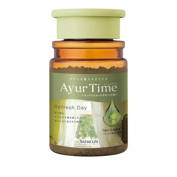 ●バスクリン アーユルタイム リフレッシュデイ（BATHCLIN Aroma Bath Salt Ayur Time Refresh Day）●わたしを整える、心地良い時間。奥深く繊細な香りのアロマバ