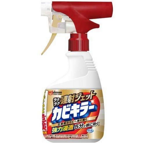 ●蓄圧タンク搭載スプレーだから、連射が途切れず続く。●メーカー従来品の約半分のスプレー回数とスプレー時間を実現！手が疲れないから、壁や床など広い範囲のカビ取り掃除もラクに。●強力浸透成分配合で、カビの