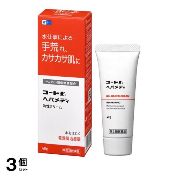 コートｆへパメディは，主成分のヘパリン類似物質が肌の奥まで浸透して内側から保湿するとともに，油性クリームが肌表面をカバーして外部の刺激から患部を守り，乾燥しにくい状態に導く治療薬です。
