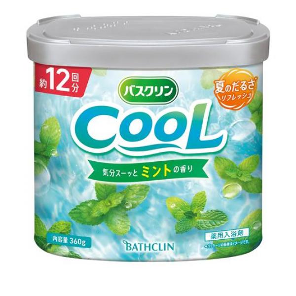 ●薬用入浴剤 バスクリンCOOL（クール）気分スーッとミントの香り●医薬部外品●夏のだるい疲れを緩和、気分リフレッシュ(*)。小さなお子さまにも使いやすい、マイルドな清涼感。［*温浴効果を高めて、疲労