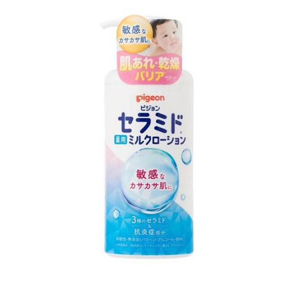 ●敏感肌・カサカサ肌の赤ちゃんに。●セラミド※(保湿成分)×薬用スキンケアで肌荒れ・乾燥バリア！●肌荒れ・乾燥を防ぐ薬用スキンケア。●3種のヒト型セラミド※(保湿成分)と2種の有効成分配合。●皮フ科医