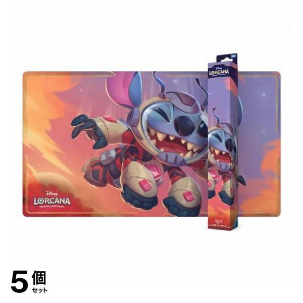 5個セット クーポン有 ディズニー・ロルカナ・TCG 日本語版 公式プレイマット スティッチ 小型ロケット 1枚入
