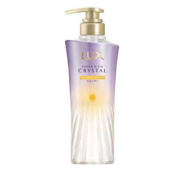 ●LUX SUPER RICH CRYSTAL ラックス スーパーリッチクリスタル マルチダメージリペア シャンプー●瞬間。クリスタルツヤ髪へ。●蓄積ダメージ髪向け。傷んだツヤなし髪を、光をふりまくツ