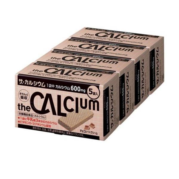 ザ・カルシウム チョコレートクリーム 5袋入× 4箱 使用期限2024年6月のものを含む特価商品となっております