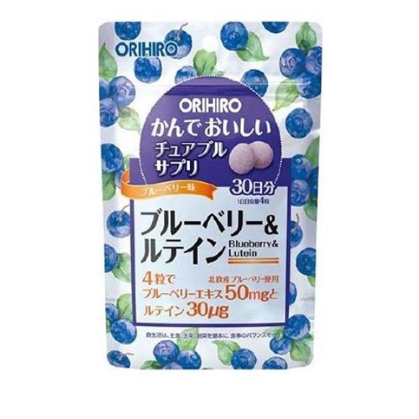 オリヒロ(ORIHIRO) かんでおいしいチュアブルサプリ ブルーベリー＆ルテイン 120粒(定形外郵便での配送)
