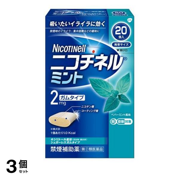 「ニコチネルガムは、ガム1個中に2mgのニコチンを含有している。イオン交換樹脂に吸着させたニコチン分子がガムベースに練りこまれており、かむことで、ニコチンが放出される設計になっている。ガムベースにも、