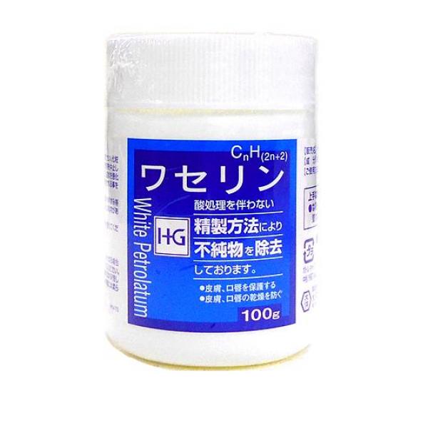 ワセリンHG 100g ワセリンhg 市販 保湿クリーム 保護 乾燥 敏感肌(定形外郵便での配送)