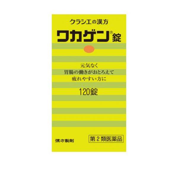●ワカゲン錠は，漢方の古典といわれる中国の医書「内外傷弁惑論（ナイガイショウベンワクロン）」に収載されている「補中益気湯（ホチュウエッキトウ）」という薬方です。●元気がなく胃腸の働きが衰えて疲れやすい