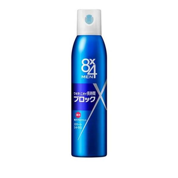●花王 8x4 MEN エイトフォーメン デオドラントスプレー スマートシトラス●医薬部外品●男の汗とニオイを長時間ブロック。スプレータイプの制汗デオドラント。●ジェット噴射で有効成分が気になる部位に