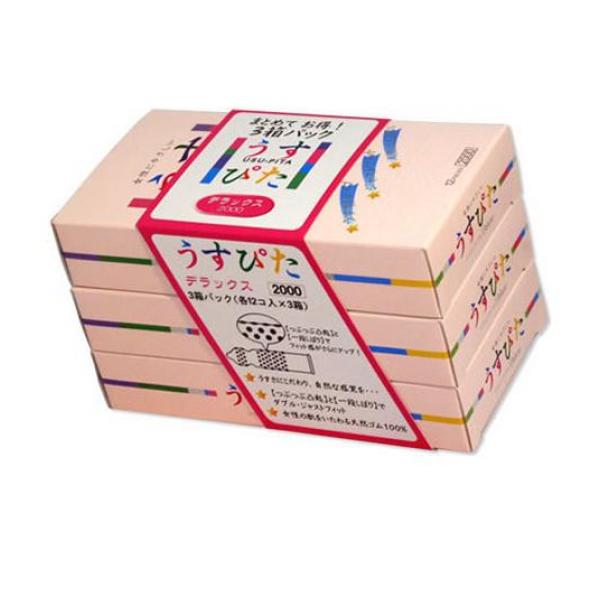 コンドーム 避妊具 薄い フィット つぶ ジャパンメディカル うすぴた2000 36個 (12個×3箱入)